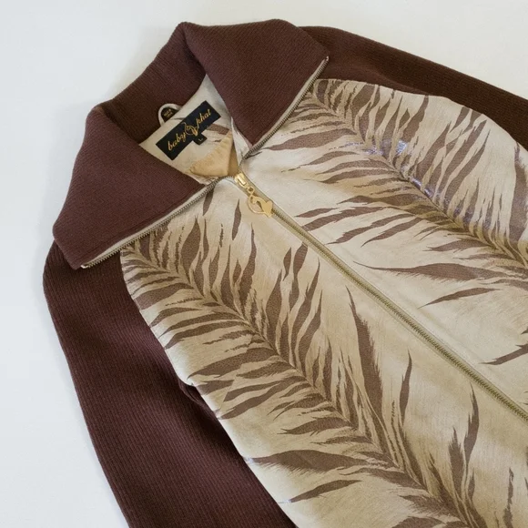 Baby Phat Vintage Genuine Leather Animal Print High Collar Jacket - Picture 5 of 13